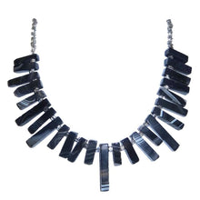 Load image into Gallery viewer, Black Mamba Fan Necklace - Sasha L JEWELS LLC