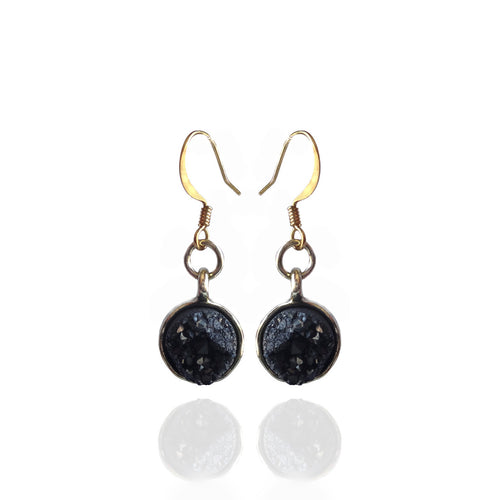 Crystal Pop Black Quartz Earrings - Sasha L JEWELS LLC