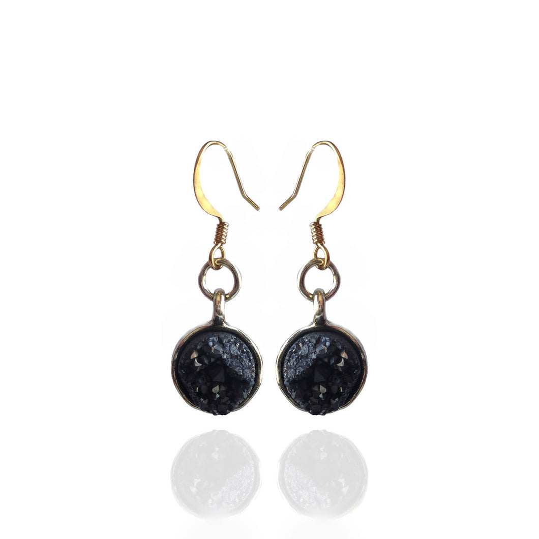 Crystal Pop Black Quartz Earrings - Sasha L JEWELS LLC