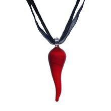 Load image into Gallery viewer, Ribbon Glass Pendant Chokers - Sasha L JEWELS LLC