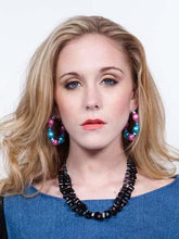 Load image into Gallery viewer, Cotton Candy Metallic Hoop Earrings - Sasha L JEWELS LLC