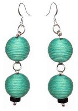 Load image into Gallery viewer, Pom Boho Chic Earrings (Teal Green) - Sasha L JEWELS LLC
