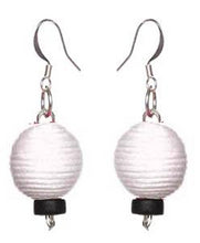 Load image into Gallery viewer, Pom Boho Chic Earrings (White) - Sasha L JEWELS LLC