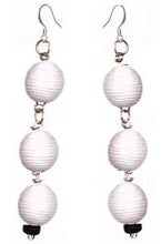 Load image into Gallery viewer, Pom Boho Chic Earrings (White) - Sasha L JEWELS LLC