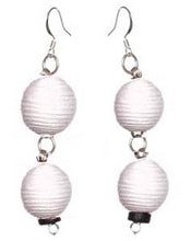 Load image into Gallery viewer, Pom Boho Chic Earrings (White) - Sasha L JEWELS LLC
