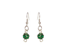 Load image into Gallery viewer, Dancing Spiral Glass Stunner Earrings - Single - Sasha L JEWELS LLC