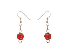 Load image into Gallery viewer, Dancing Spiral Glass Stunner Earrings - Single - Sasha L JEWELS LLC