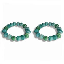 Load image into Gallery viewer, Aqua Glass Bangle - Sasha L JEWELS LLC