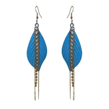 Load image into Gallery viewer, Bling Leaf Earrings - Sasha L JEWELS LLC
