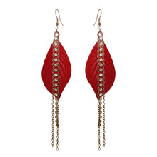 Load image into Gallery viewer, Bling Leaf Earrings - Sasha L JEWELS LLC