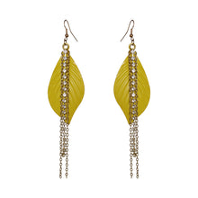 Load image into Gallery viewer, Bling Leaf Earrings - Sasha L JEWELS LLC
