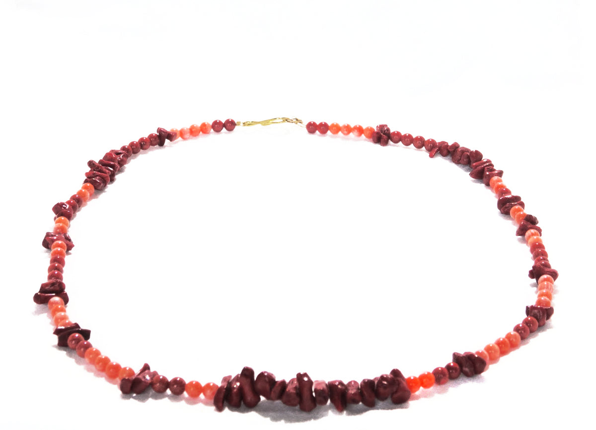Infused Fire Coral Jewelry Set Sasha L JEWELS LLC