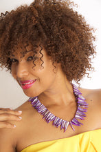 Load image into Gallery viewer, Purple Shell Dynasty Necklace - Sasha L JEWELS LLC