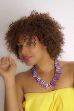 Load image into Gallery viewer, Purple Shell Dynasty Necklace - Sasha L JEWELS LLC