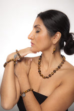 Load image into Gallery viewer, Tiger's Eye Double Leaf Bangles - Sasha L JEWELS LLC