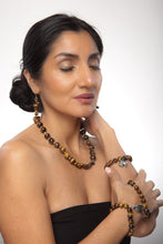 Load image into Gallery viewer, Tiger's Eye Elephant Charm Bangle - Sasha L JEWELS LLC