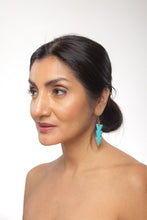 Load image into Gallery viewer, Turquoise Warrior Earrings - Triple - Sasha L JEWELS LLC