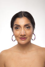 Load image into Gallery viewer, Designer Beaded Hoops - Sasha L JEWELS LLC
