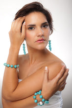 Load image into Gallery viewer, Turquoise Leaf Bangle - Sasha L JEWELS LLC