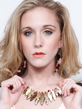 Load image into Gallery viewer, Iridescent Collage Fan Choker - Sasha L JEWELS LLC