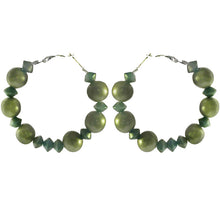 Load image into Gallery viewer, Metallic Accent Hoop Earrings - Sasha L JEWELS LLC