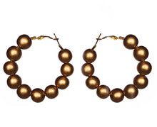 Load image into Gallery viewer, Metallic Hoop Earrings - Sasha L JEWELS LLC