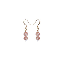 Load image into Gallery viewer, Soft Pink Crystal Pearl Set - Sasha L JEWELS LLC