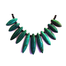 Load image into Gallery viewer, Turquoise Fan Choker - Sasha L JEWELS LLC