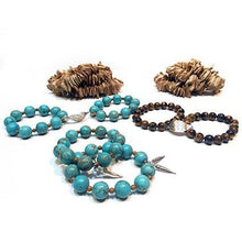 Load image into Gallery viewer, Turquoise Double Leaf Bangles - Sasha L JEWELS LLC