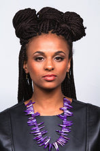 Load image into Gallery viewer, Purple Shell Dynasty Necklace - Sasha L JEWELS LLC