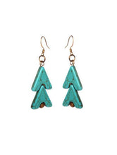 Load image into Gallery viewer, Turquoise Warrior Earrings - Double - Sasha L JEWELS LLC
