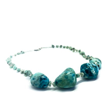 Load image into Gallery viewer, Turquoise Stone Choker - Sasha L JEWELS LLC