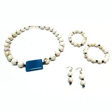 Load image into Gallery viewer, White Obsidian Bangles (set of 2) - Sasha L JEWELS LLC