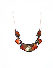 Load image into Gallery viewer, Multi-wood Crescent Necklace - Sasha L JEWELS LLC