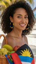 Load image into Gallery viewer, Antigua &amp; Barbuda Carnival Hoop Earrings - Sasha L JEWELS LLC
