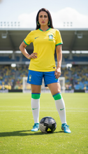 Load image into Gallery viewer, Brazil Hoop Earrings – FIFA 2026 - Sasha L JEWELS LLC