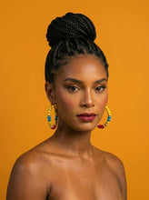 Load image into Gallery viewer, Cape Verde Hoop Earrings – FIFA 2026 - Sasha L JEWELS LLC