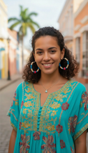Load image into Gallery viewer, Dominican Republic Carnival Hoop Earrings - Sasha L JEWELS LLC
