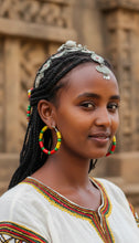 Load image into Gallery viewer, Ethiopia Carnival Hoop Earrings - Sasha L JEWELS LLC
