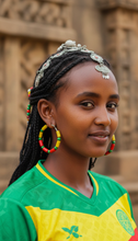 Load image into Gallery viewer, Ethiopia Carnival Hoop Earrings - Sasha L JEWELS LLC