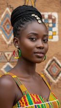 Load image into Gallery viewer, Ghana Hoop Earrings – FIFA 2026 - Sasha L JEWELS LLC