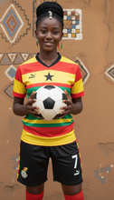Load image into Gallery viewer, Ghana Hoop Earrings – FIFA 2026 - Sasha L JEWELS LLC