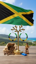 Load image into Gallery viewer, Represent Jamaican culture with Jamaica Earrings Cultural Jewelry