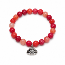 Load image into Gallery viewer, Lotus Charm Bangle