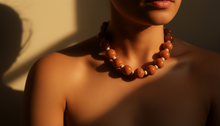 Load image into Gallery viewer, Orange Necklace Choker