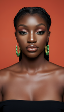 Load image into Gallery viewer, Nigeria Hoop Earrings – Heritage Pride Collection – African Carnival – Cultural Pride Jewelry