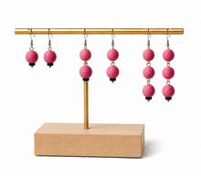 Load image into Gallery viewer, Pom Boho Chic Earrings Pink