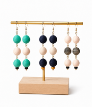 Load image into Gallery viewer, Pom Boho Chic Earrings (Triple Variations)