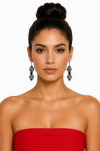 Load image into Gallery viewer, Pom Boho Chic Earrings (Zebra Stripe)