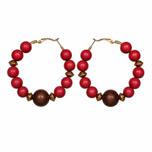 Load image into Gallery viewer, Sahara Desert Hoop Earrings